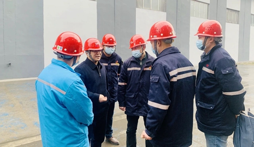 王大真到松滋肥業(yè)、楚星公司現(xiàn)場檢查指導工作(圖2)