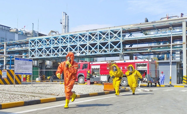 防災(zāi)減災(zāi)日，股份公司開展地震次生災(zāi)害應(yīng)急演練(圖1)