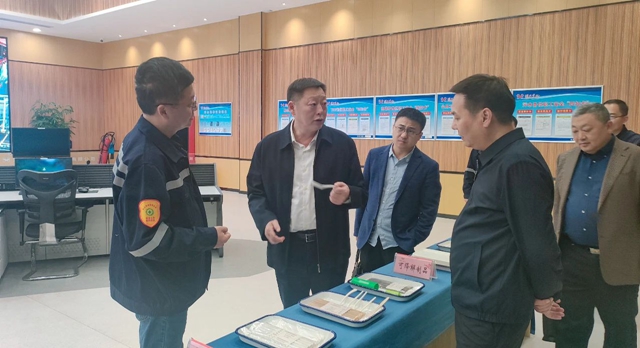 宜昌市國資委黨委書記、主任黃智華到降解新材料公司調(diào)研指導(dǎo)工作(圖1)