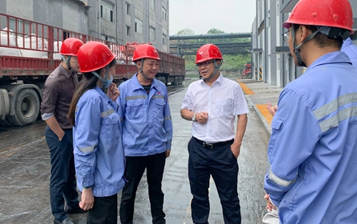 王大真到松滋肥業(yè)、楚星公司和TMP項(xiàng)目現(xiàn)場檢查工作