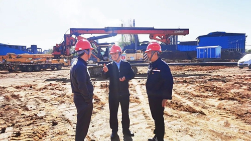 王大真到雙環(huán)公司、氨醇項目和TPO項目現(xiàn)場調(diào)研