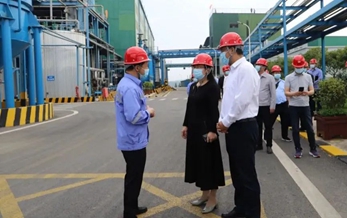 湖北省稅務(wù)局黨委委員、副局長(zhǎng)何小平一行到楚星公司現(xiàn)場(chǎng)調(diào)研