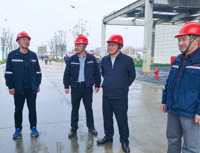 王大真到雙環(huán)公司、降解新材料公司和氨醇項目現場調研